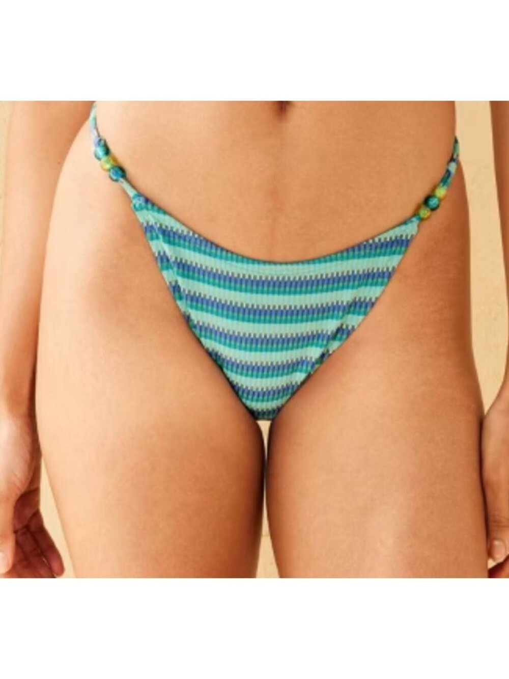 Wild Fable Textured Low Rise Extra High & Cheeky Bikini Bottom XS Vibrant NWT